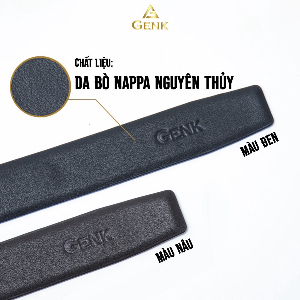 Thắt Lưng Nam Da Nappa Nguyên Thuỷ Cao Cấp Thương Hiệu Genk - GDL06