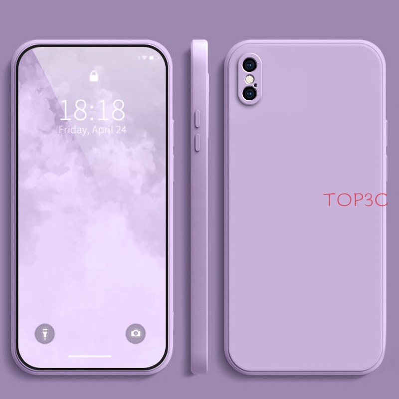 Ốp Điện Thoại Màu Trơn Cho iPhone Xs max X XR 8 plus 7 plus 6 plus 6 plus se2 6 6s YT