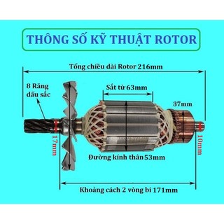Rotor máy cắt sắt cho Keyang