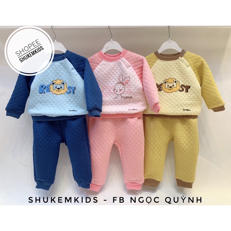 Goodmama - Bộ dài chất dầy thu đông cho bé