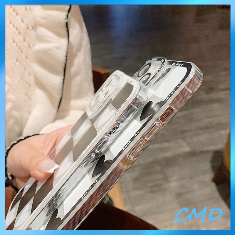 Ốp Điện Thoại Kẻ Sọc Caro Trắng Đen Cho iphone 11 12 13promax 6 6plus 6s 6splus 7 7plus 8 8plus x xs xr plus promax/-267
