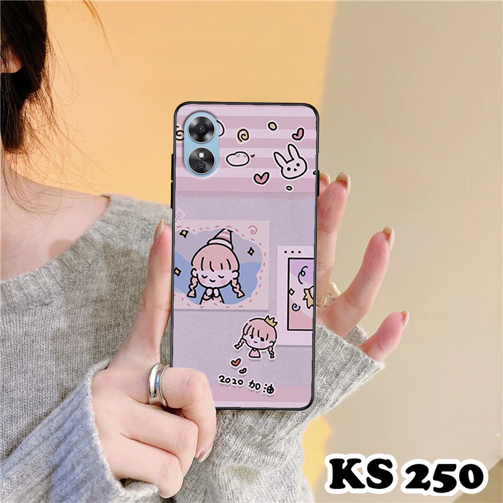 Ốp lưng Oppo A17 - A17k in hình bé gái dễ thương - Chất liệu TPU cao cấp