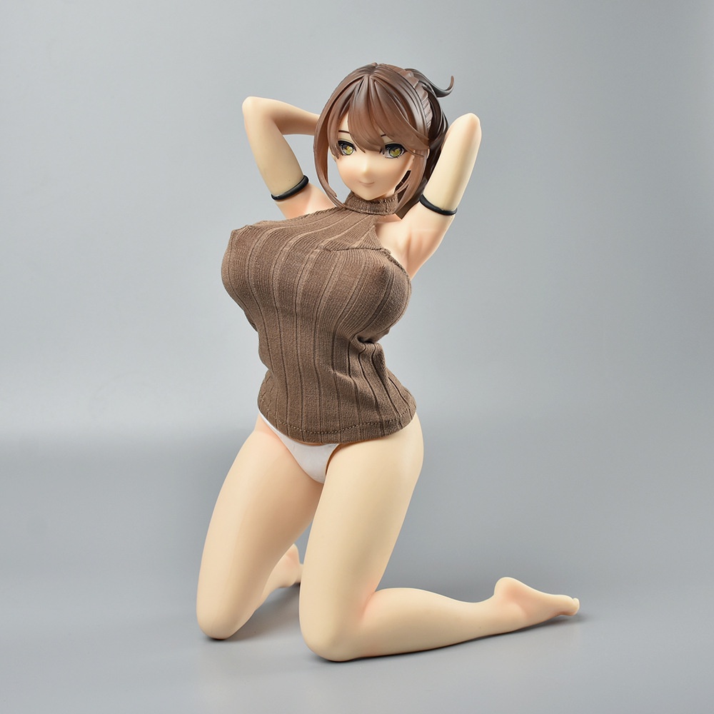 Hair-tied girl Yang Cai is 1/4 real clothes kneeling posture mom see sexy hand-made model ornaments