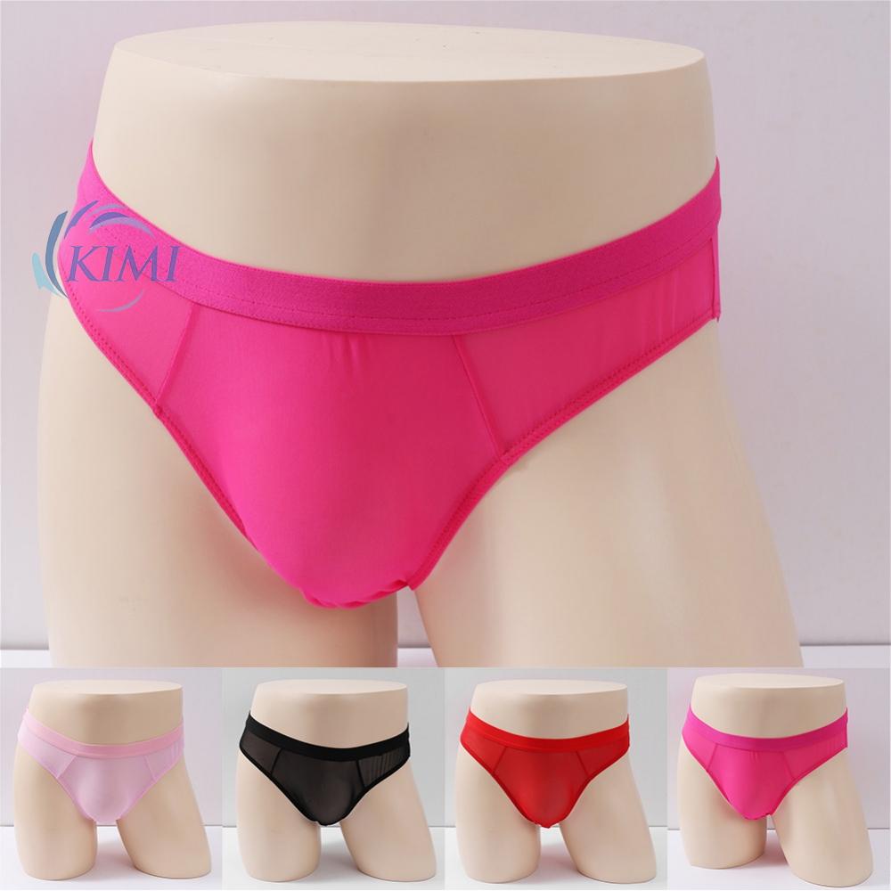 Quần Lót Nam Màu Hồng Xuyên Thấu Gợi Cảm