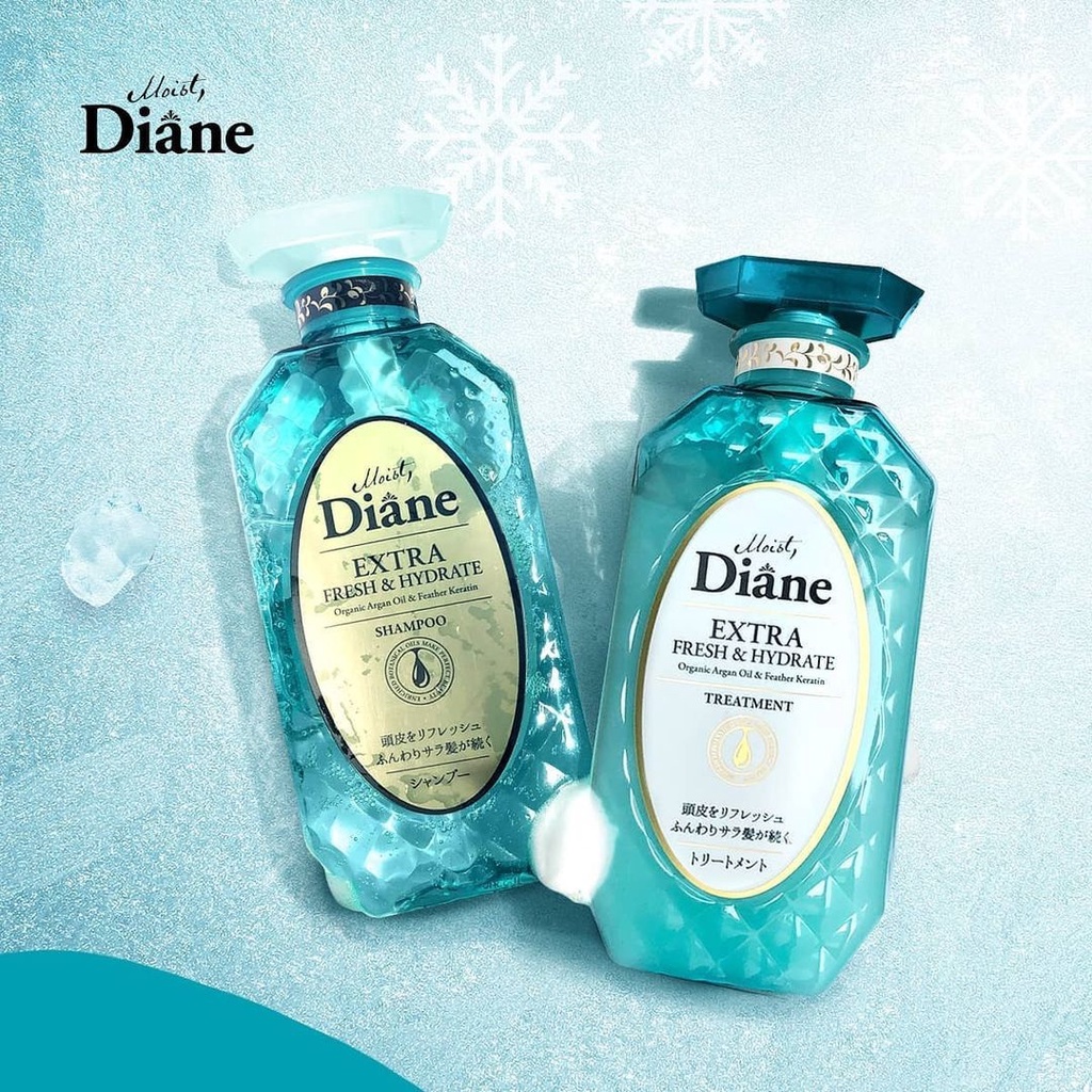 Cặp gội xả kiềm dầu Moist Diane Extra Fresh & Hydrate dành cho tóc dầu, da dầu - 450mlx2