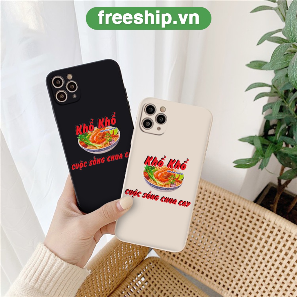 Ốp BVC iphone cạnh vuông mỳ tôm khổ khổ hài hước cho 6/6splus/7/7plus/8/8plus/x/xr/xs/11/12/13/14/pro/max/plus/