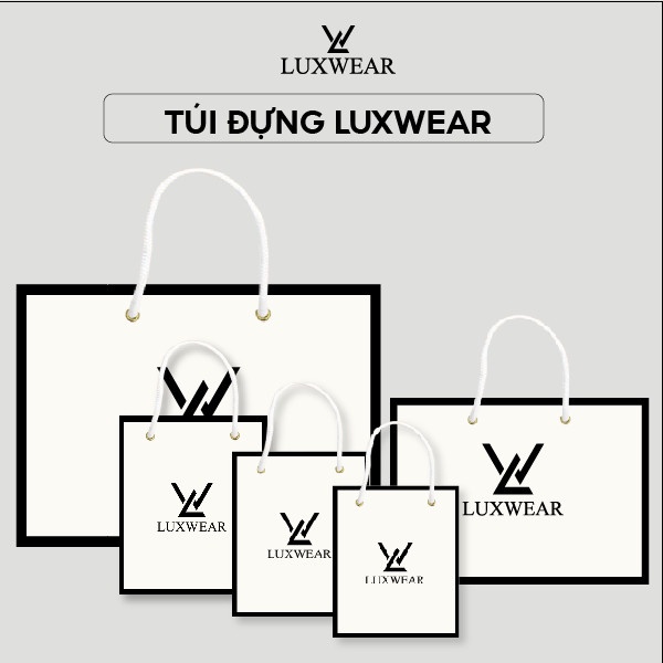 Túi đựng quà LuxWear thanh lịch và sang trọng phù hợp đựng  hộp ví, hộp thắt lưng và hộp giày dép TQ01