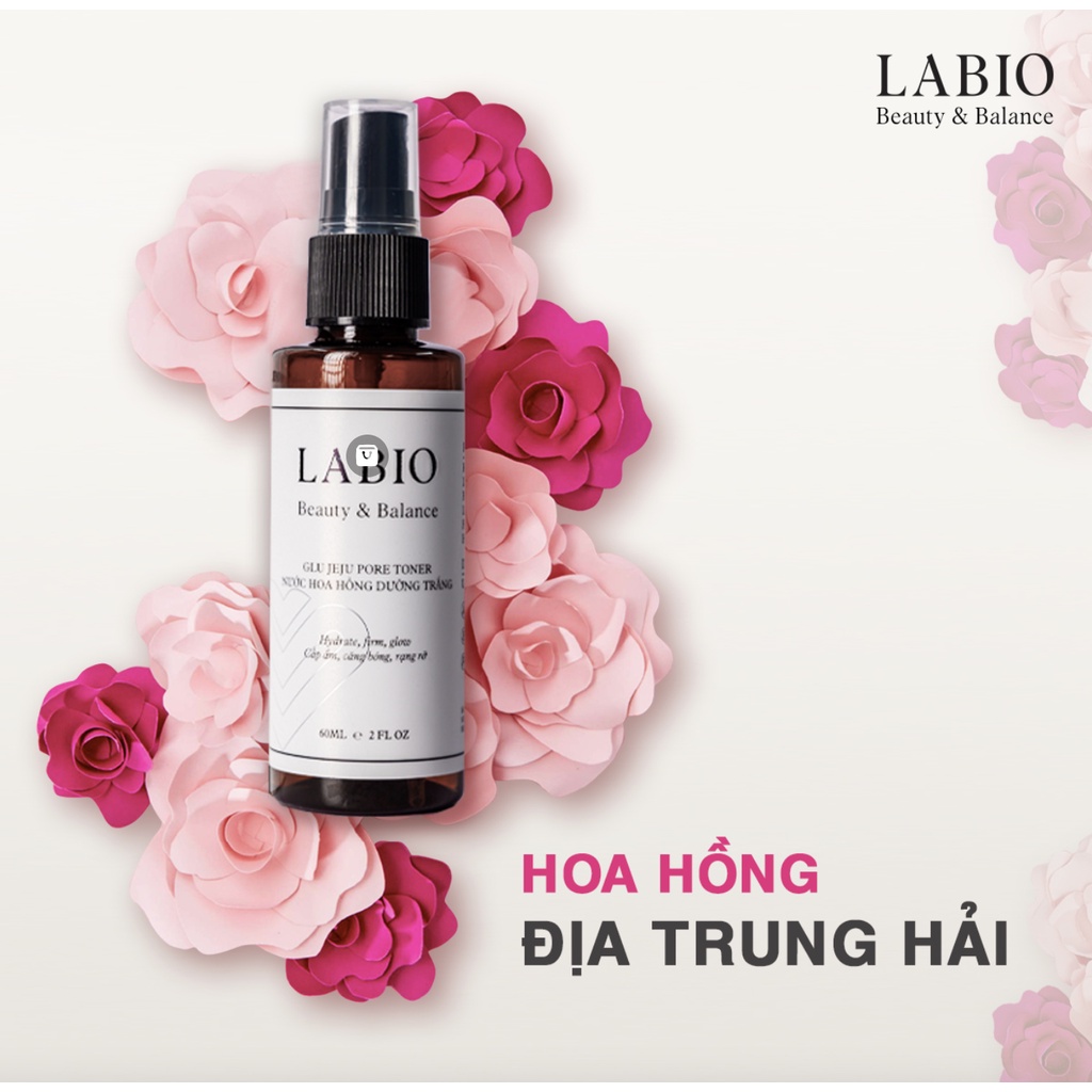 Toner LABIO Tinh Chất Hoa Hồng Địa Trung Hải 60ml