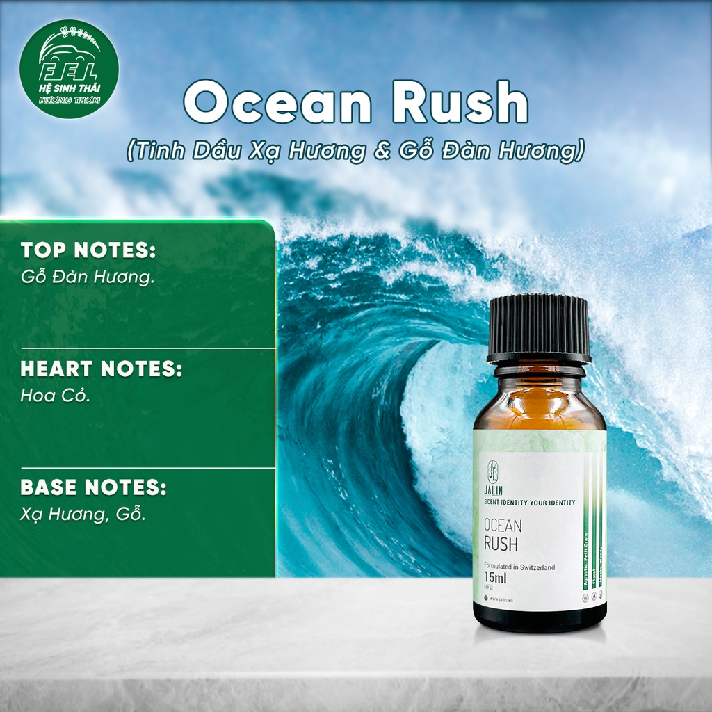 Tinh Dầu Nước Hoa Ocean Rush (Tinh Dầu Xạ Hương & Gỗ Đàn Hương) - 15ml/50ml/110ml