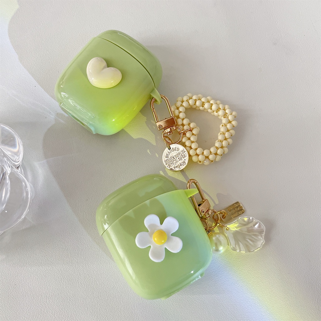 Vỏ Bảo Vệ Hộp Sạc Tai Nghe Bluetooth Không Dây Baseus W04 / W04 Pro Bằng tpu Mềm Màu Xanh Matcha Chống Sốc DIY