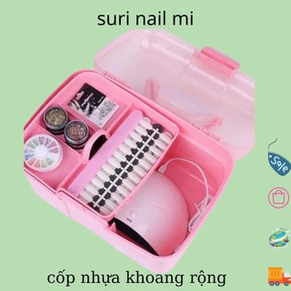 Cốp nhựa 2 tầng đựng dụng cụ ,[CHÍNH HÃNG], đồ làm nail ,mi,phun xăm,spa_mi nail chuyên sỉ lẻ