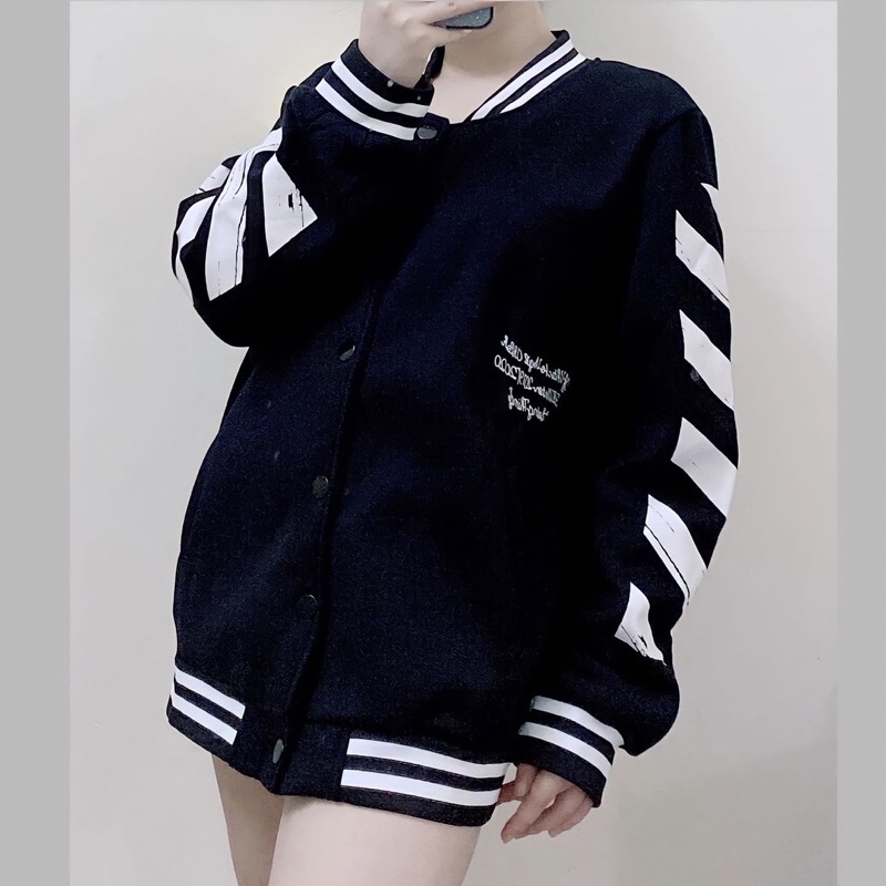 ÁO KHOÁC BOMBER OFF-WHITE