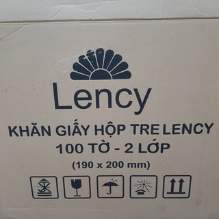(DATE 2026) Khăn giấy Lụa tre Lency (100 tờ, 2 lớp)