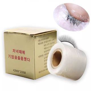 Cuộn nilon_màng ủ kem tháo mi & uốn mi