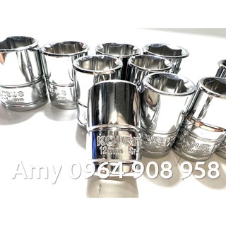 [HÀNG CHÍNH HÃNG] Đầu tuýp 3/8 Kouritsu thép CR-V  (đầu típ 3/8 , đầu khẩu 3/8)