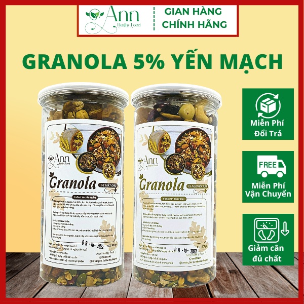 Granola ăn kiêng siêu hạt Minh An Farm, Ngũ cốc dinh dưỡng hỗ trợ giảm cân