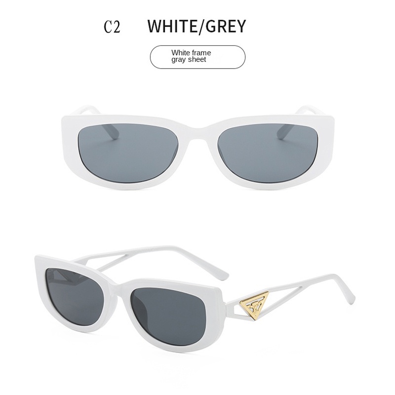 Kính Mát Gọng Tam Giác Phong Cách Hip Hop Âu Mỹ