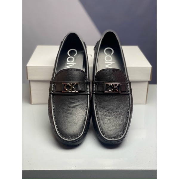 Giày Lười  Calvin Klein Fullbox Chính Hãng Đen