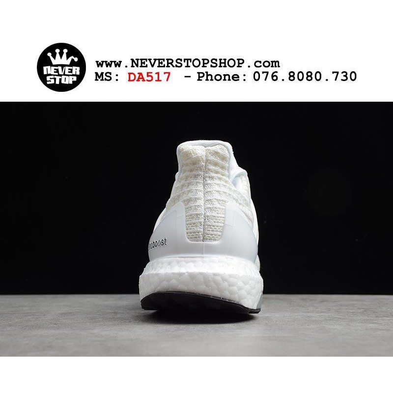 Giày ULTRA BOOST 4.0 Trắng Full nam nữ chuyên chạy bộ, tập gym hàng chuẩn siêu êm, thoáng khí | NeverStopShop.com