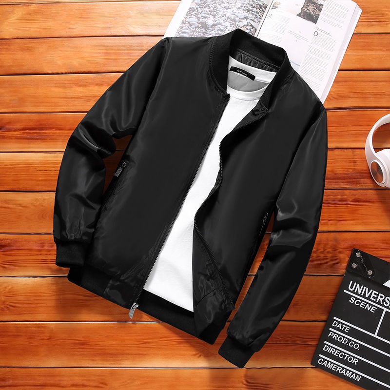 Giày Thể Thao adidas jaket lelakimen & Alaket Cá Tính#Áo Khoác bomber Mỏng Dáng Ngắn Phong Cách Hàn Quốc Thời Trang Thu Đông Dành Cho Nam 039