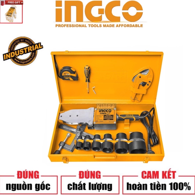 INGCO Máy hàn ống nhựa cs 800W/1500W PTWT215002 (Cam kết Chính Hãng 100%)