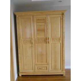 Tủ quần áo gỗ sồi tự nhiên 1m6 x 2m
