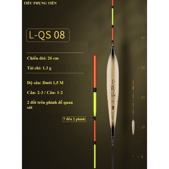 Phao câu cá nước cạn LQS