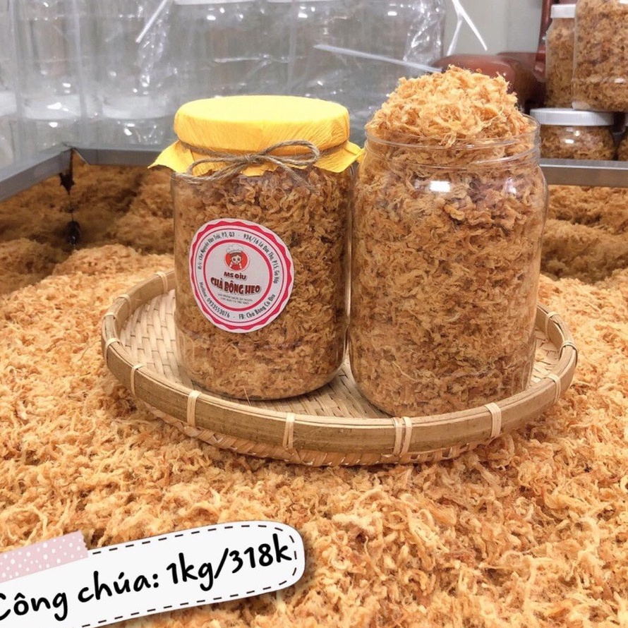Chà bông heo 1kg an toàn chất lượng được 2 hũ