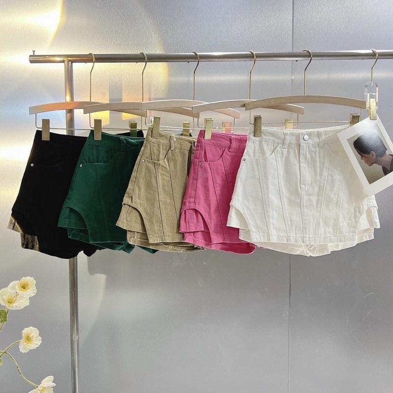 Chân váy chữ A xẻ gân tôn dáng siêu hót