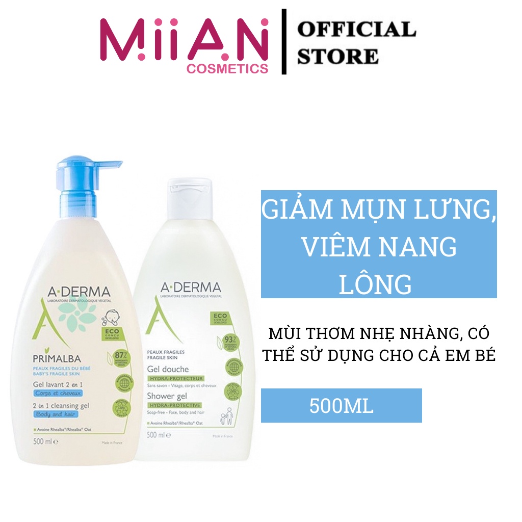 Sữa Tắm Aderma Giảm Mụn Lưng 500ml