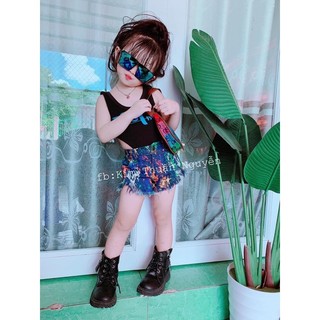 Tóc giả xoăn cho bé