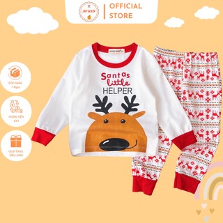 Bộ Giáng sinh Cho Bé 💖 Bộ NOEL Dài Tay Cho Bé Trai Bé Gái 💖 Chất Cotton Cao Cấp Siêu Co Giãn Thấm Hút Mồ Hôi Tốt