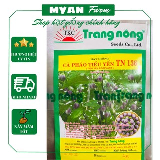 Hạt giống Cà pháo tím Trang nông * gói 1g