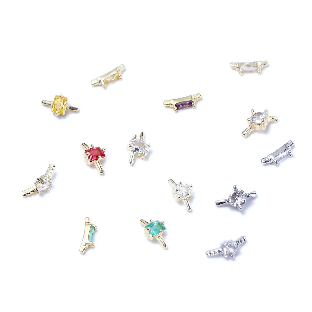 Hạt Charm 3D Lấp Lánh Đính Móng Nghệ Thuật|Nhẫn Phụ Kiện Trang Trí Móng Tay Xinh Xắn Charms