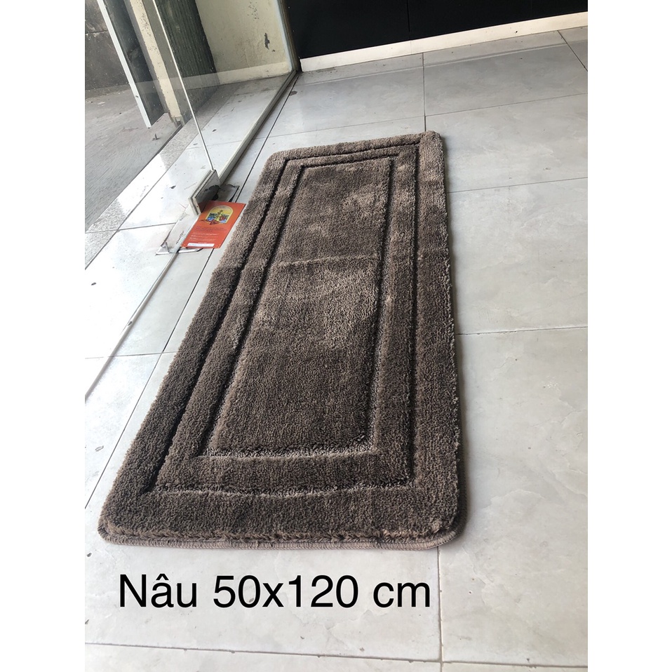 Thảm lau chân, thảm decor  sợi bông cotton 100% siêu mềm mại-3 kích thước 40x60/50x70/40x120cm