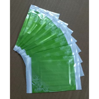  500 cái khăn lạnh khăn ướt mini màu xanh lá 