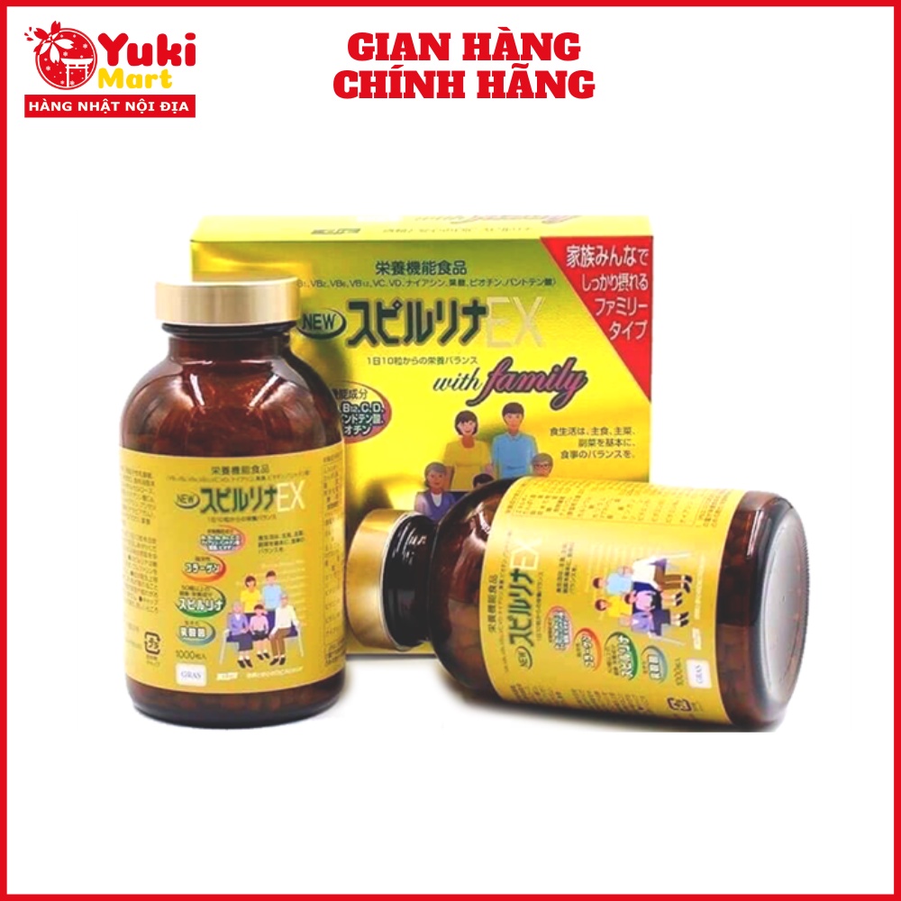 Tảo vàng cao cấp Spirulina EX 2000 viên