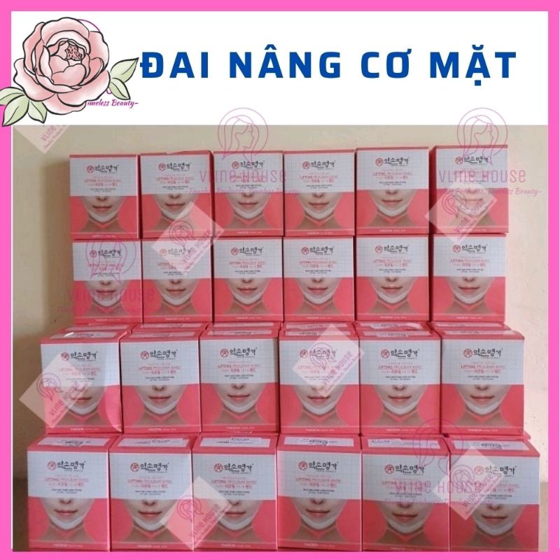 Đai đeo mặt Vline YAKSON GOLKI BAND, đai đeo nâng cơ, chỉnh lệch mặt, giảm nhăn Hàn Quốc