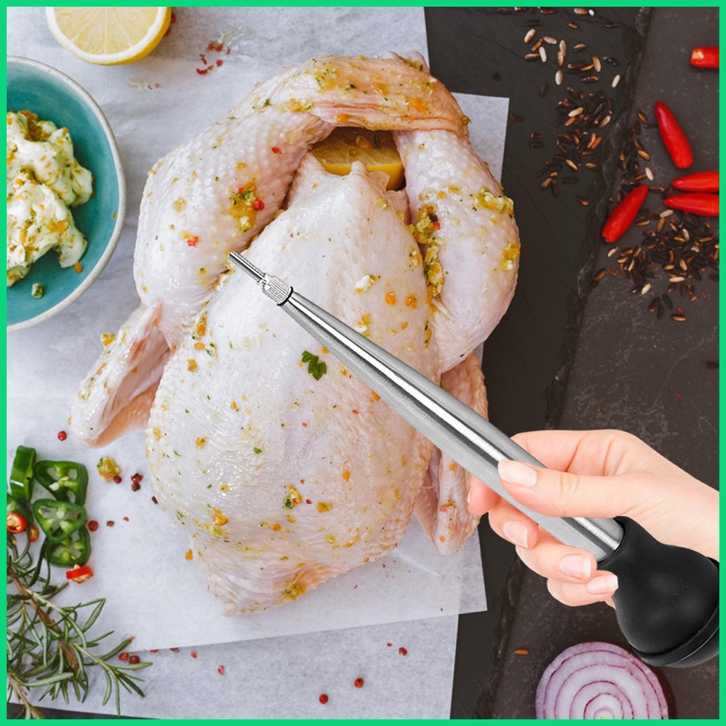 Bàn Chải Dày Làm Sạch Thực Phẩm Thổ Nhĩ Kỳ Baster Cho Nấu Ăn Với Marinade Injectors &amp; Cọ Mỏng Jinwvn