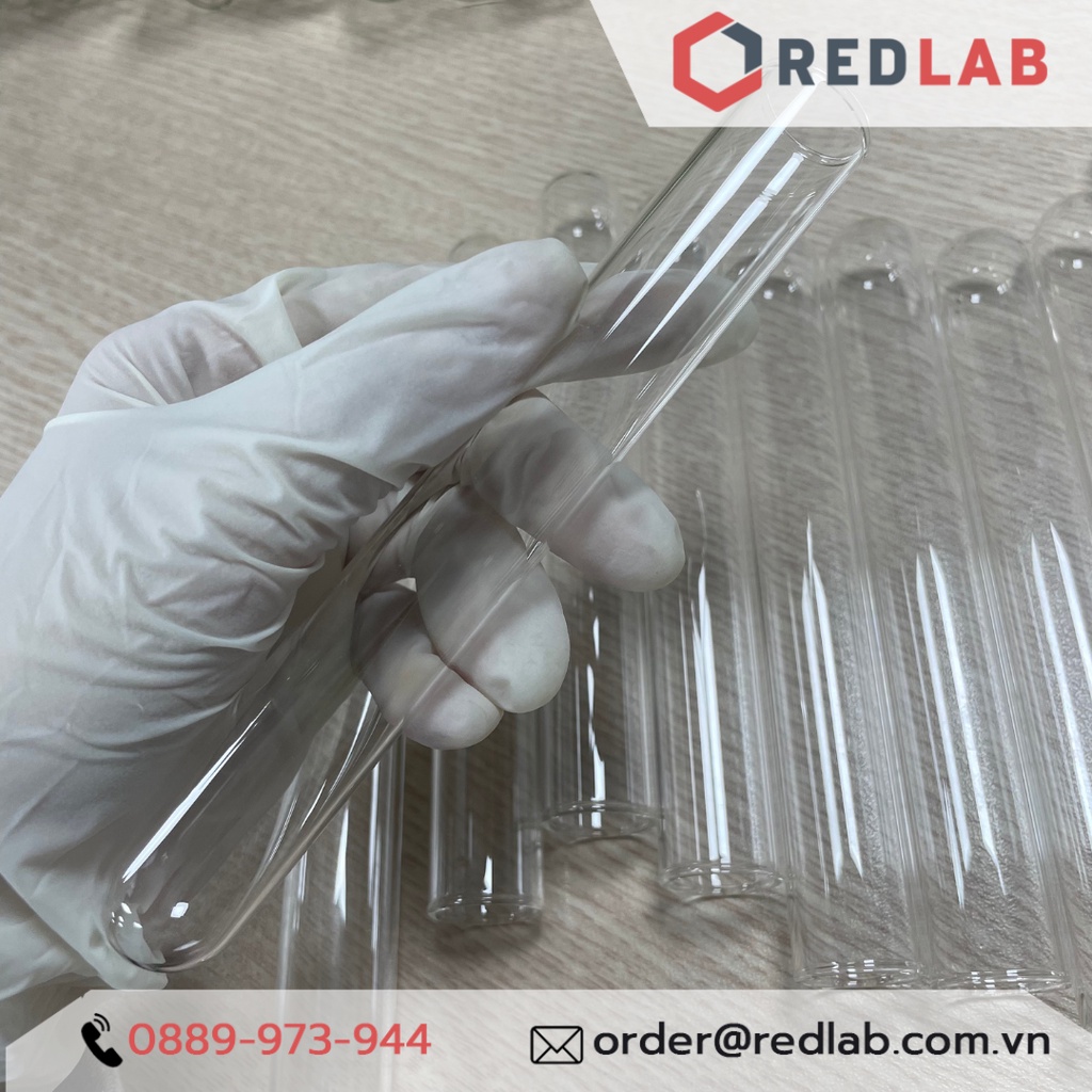Ống nghiệm thủy tinh nhiều kích cỡ 8ml 10ml 20ml 30ml 35ml 50ml 60ml 100ml OneLab Boro 3.3 trơn không vành | Giá tốt