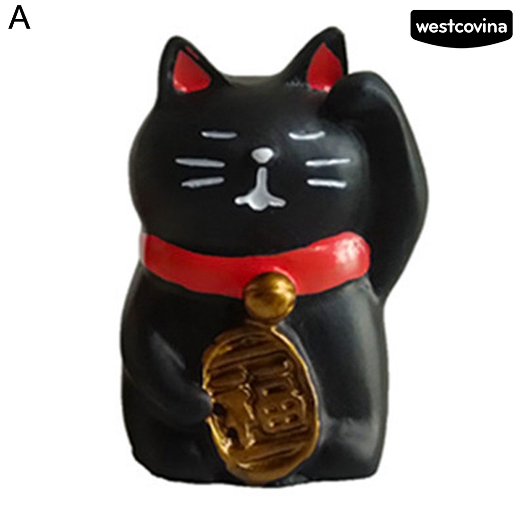 [Hot]☃Mô Hình Mèo May Mắn Mini Trang Trí