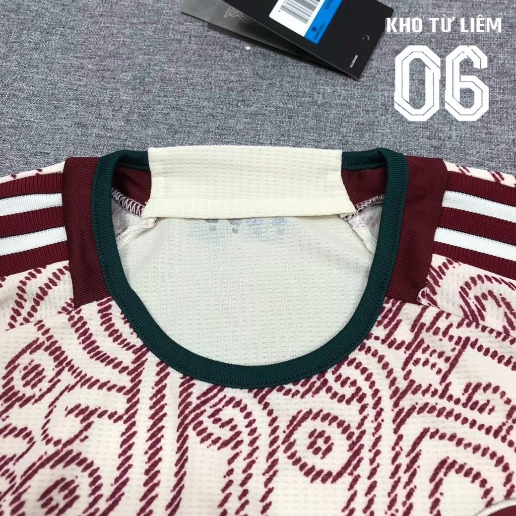 Đồ đá banh - bộ quần áo đá bóng nam Mexico hoa văn chất vải fex thái cao cấp