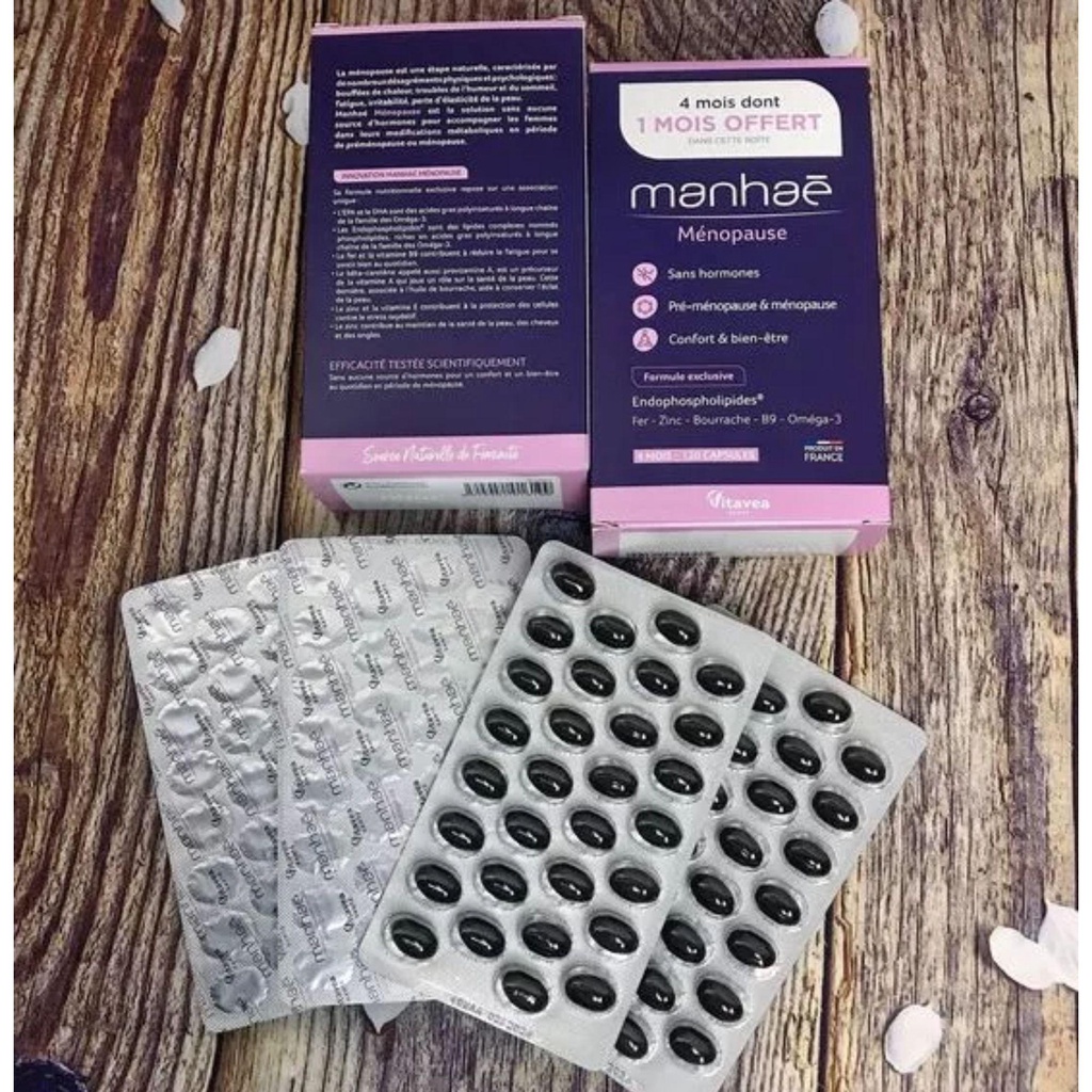 [NHẬP KHẨU] Viên Uống Nội Tiết Nutrisante Manhae Cho Phụ Nữ Tiền Mãn Kinh - Đủ tem tiếng Việt