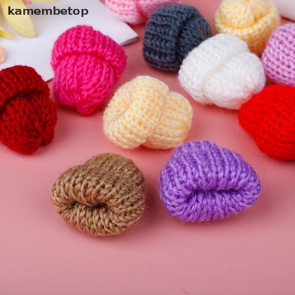 Set 30 Mũ Len Mini Nhiều Màu Dễ Thương Cho Búp Bê