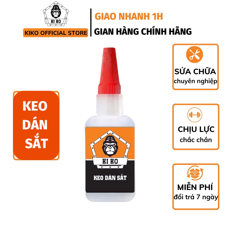 Keo Dán Sắt Dính Siêu Mạnh Chịu Nhiệt Đa Năng KEO DÁN KIKO