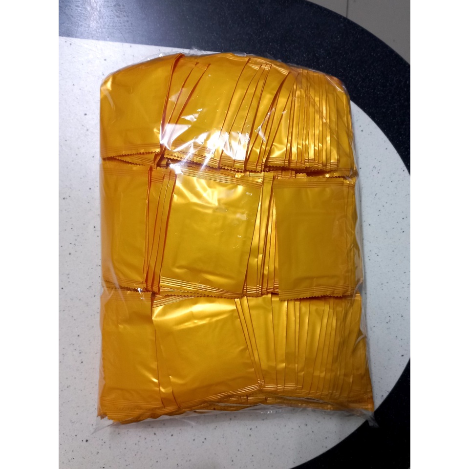 500 cái khăn Lạnh, khăn ướt mini màu vàng