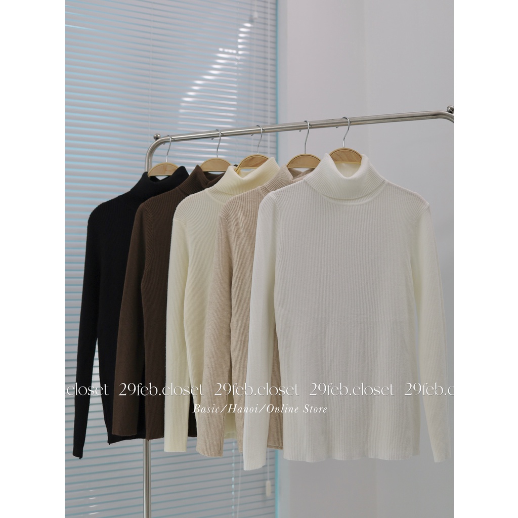 Áo len tăm cổ lọ dày dặn nhiều màu - 29feb.closet - A149