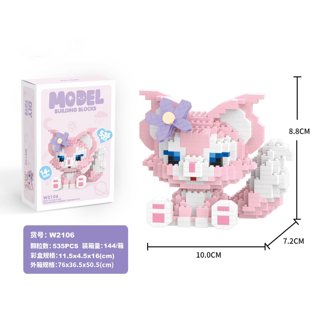 Đồ Chơi Mô Hình Lắp Ráp 3D Nhiều Nhân Vật Hoạt Hình Đáng Yêu Cho Bé Nhiều Mẫu Mã Lựa Chọn