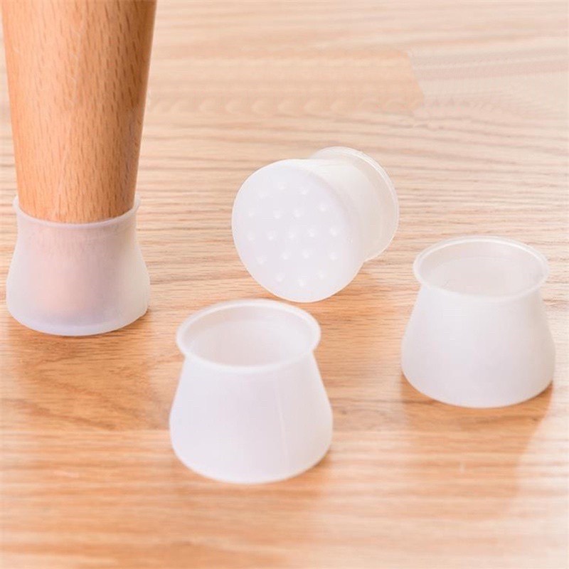 Miếng Silicon Bọc Chân Bàn Ghế Chống Trơn Trượt, Vỏ Bọc Nội Thất Chống Ồn Tiện Lợi Đa Năng