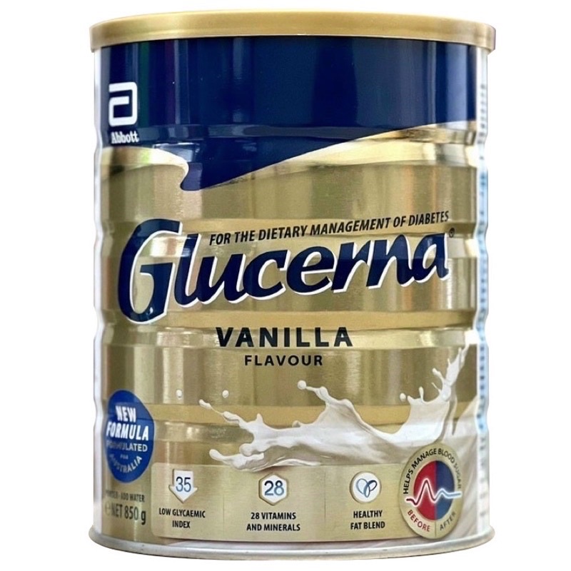 Sữa bột dành cho người tiểu đường Glucerna Vanilla 850g Úc